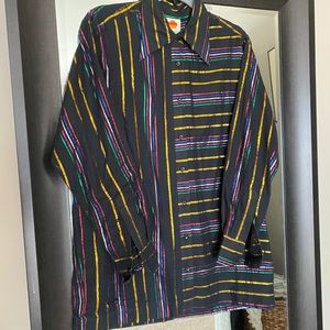 Farm Rio Metallic oversized button-up